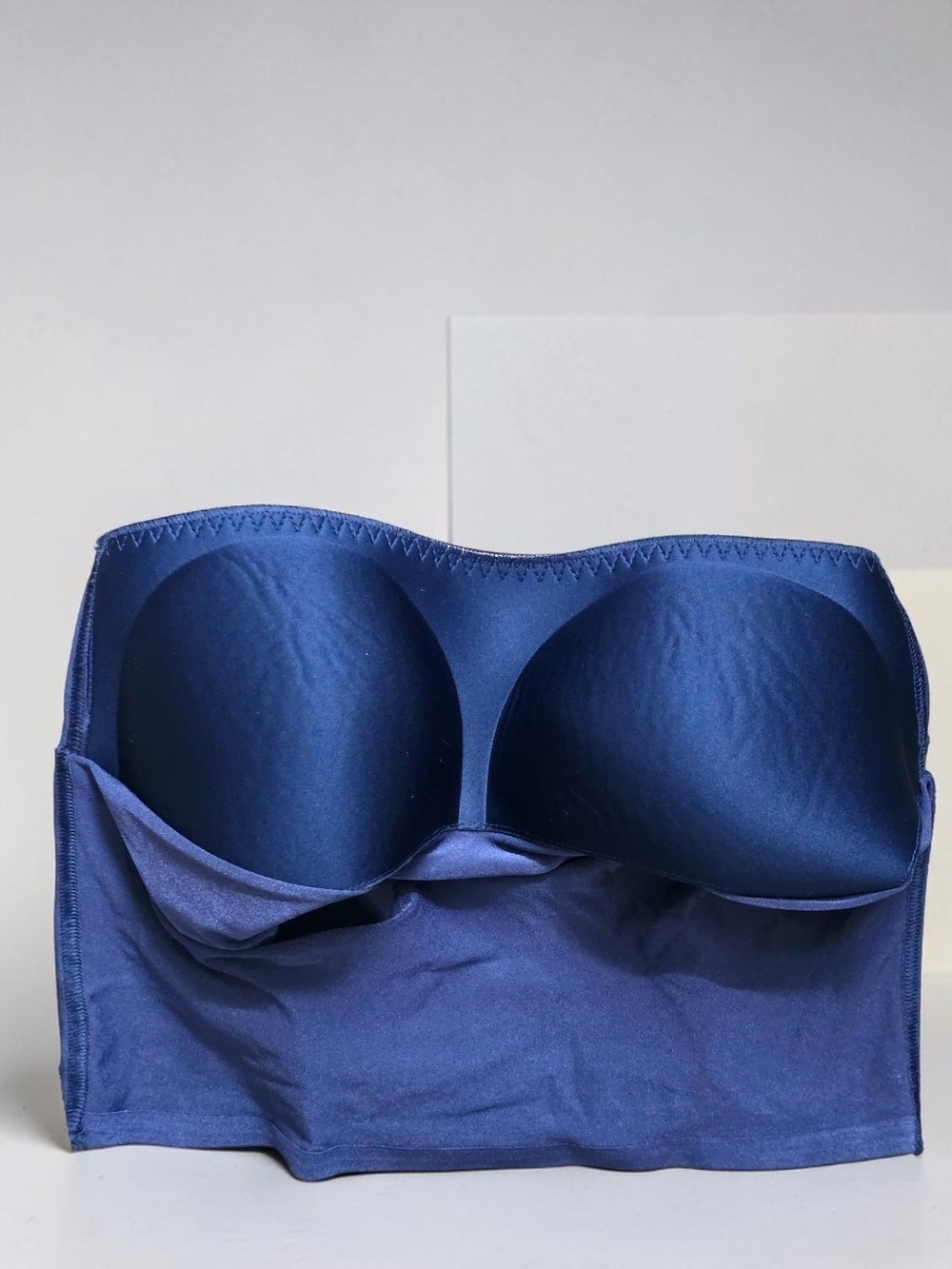 PINK Victoria's Secret Navy Longline Bra Bandeau Wireless Lightly Line Straps